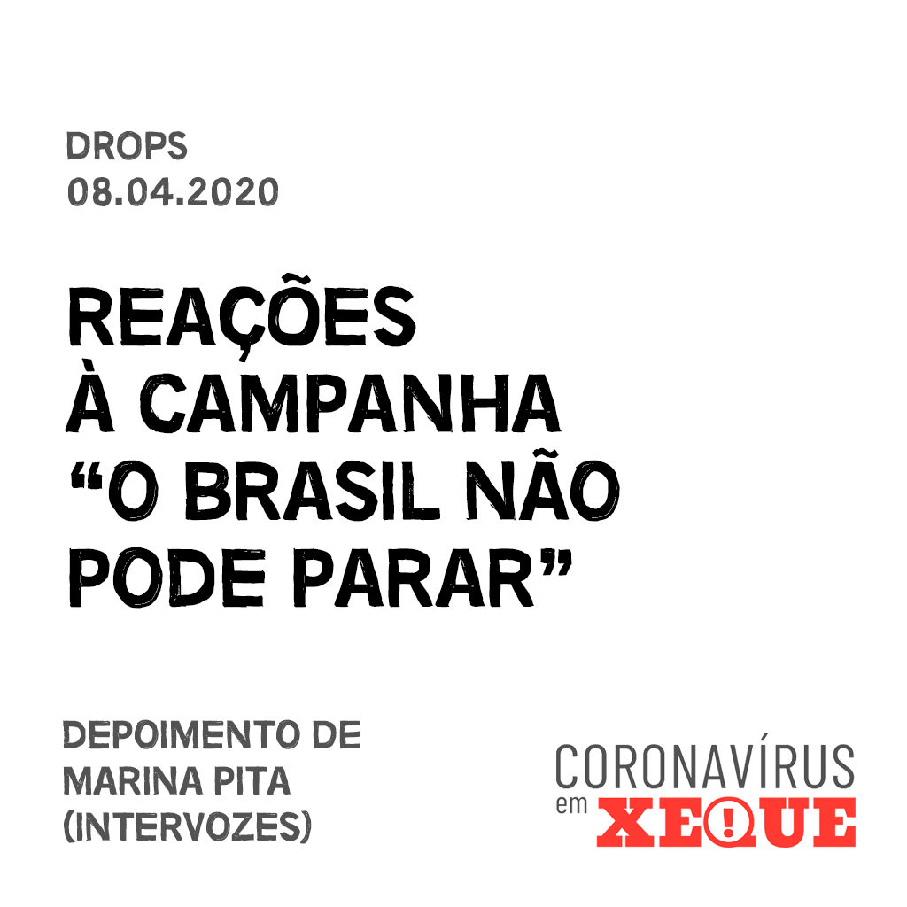 Reações à campanha "O Brasil não pode parar"